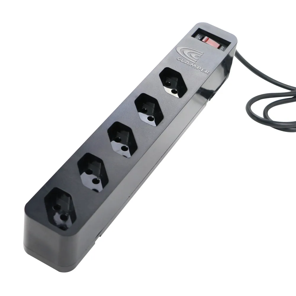 DPS iCLAMPER ENERGIA 5 C-FILTRO DE LINHA 5T 2P+T 10A BIV PRETO CLAMPER_pcimbativel_1