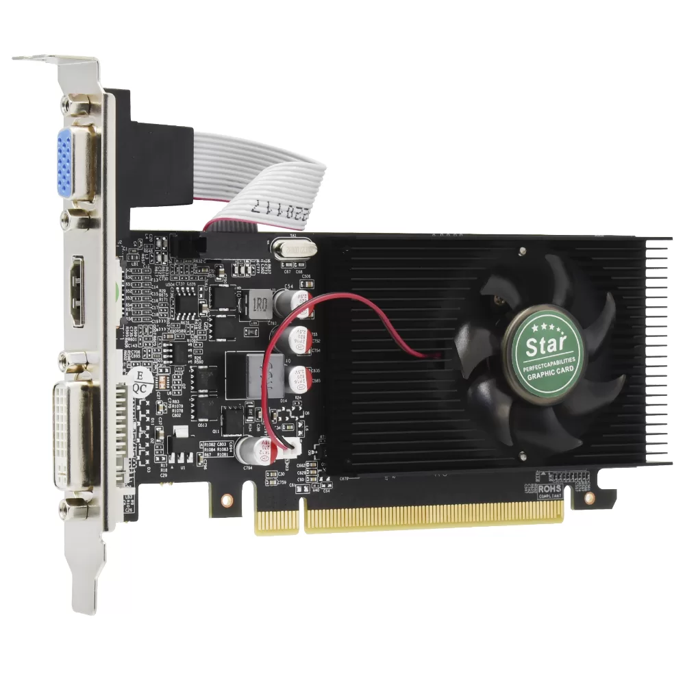Placa de Vídeo Star Nvidia 2GB GeForce GT610 DDR3 - LOW PROFILE GT610-GRAPHIC_pcimbativel_2