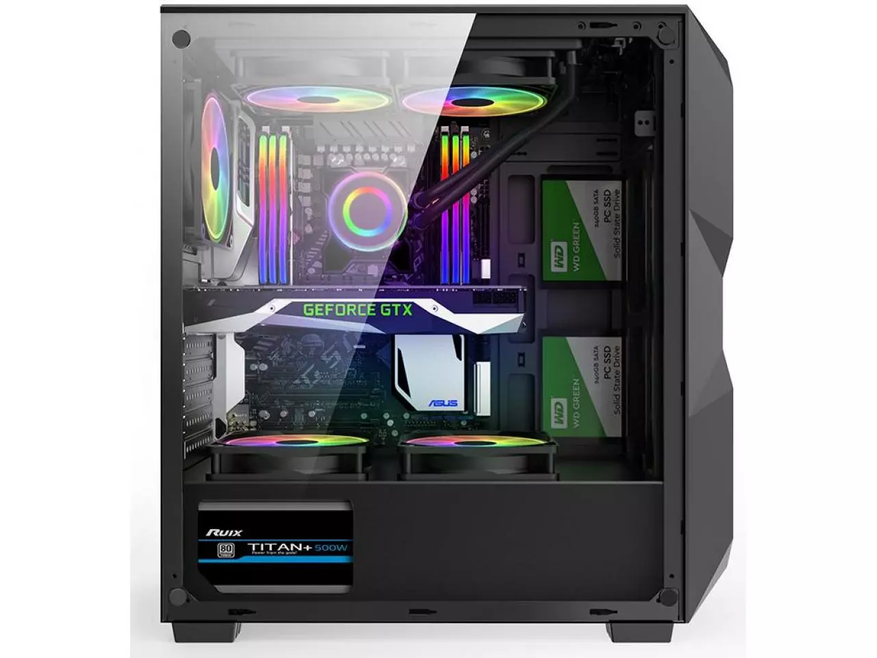 GABINETE GAMER HAYOM GB1710, RGB, LATERAL DE VIDRO, COM 3 FANS, PRETO, GB1710_pcimbativel_5