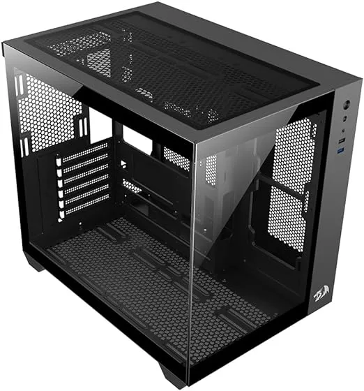 Redragon GABINETE GAMER MID TOWER SEM FAN SEM FONTE CA-604B WIDELOAD LITE PRETO_pcimbativel_3
