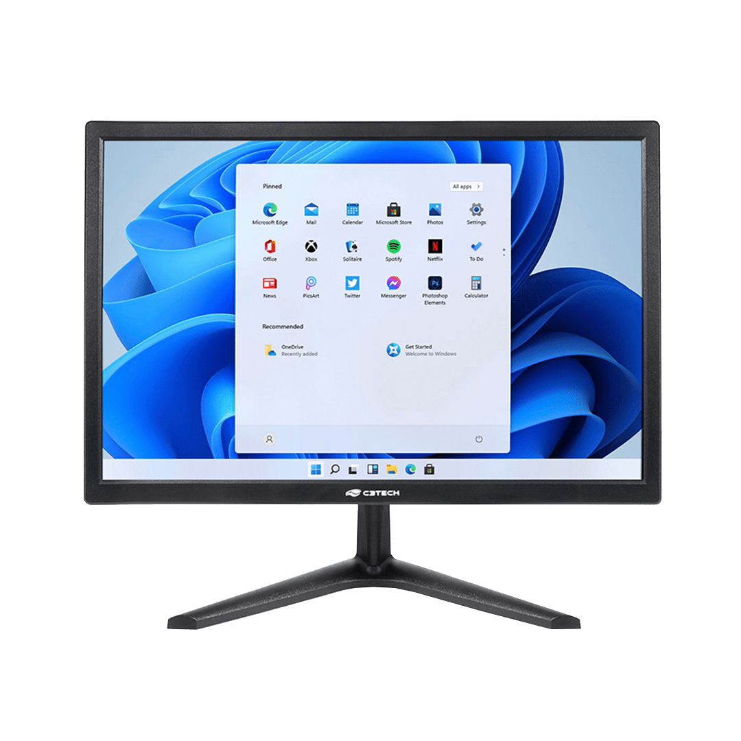 MONITOR 19 WIDE LED D-SUB HDMI VESA PRETO MR-19 C3 TECH_pcimbativel_1